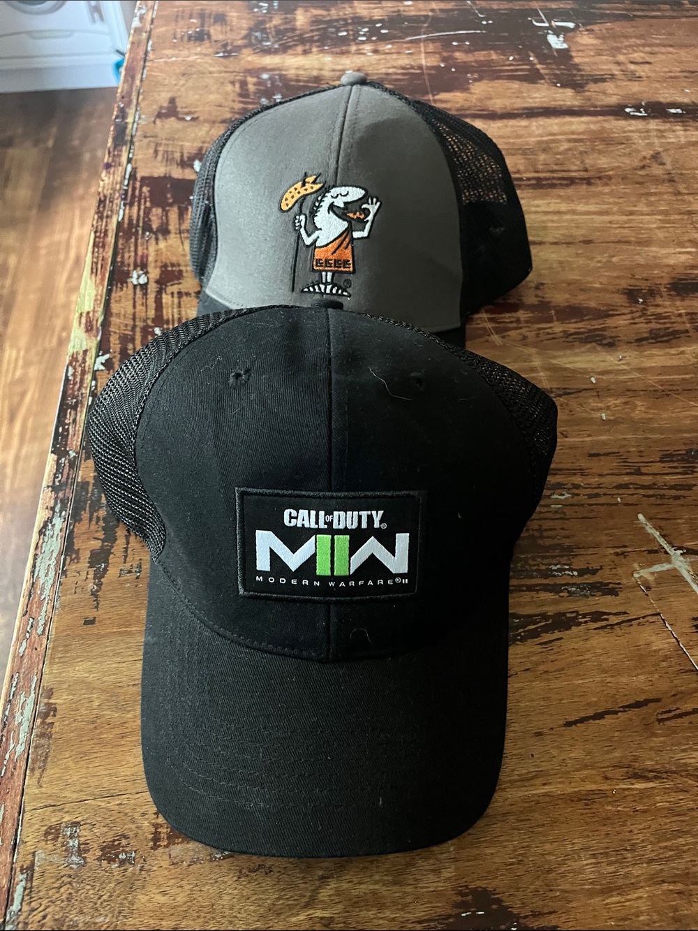 MWII Call of Duty Little Caesar’s Black Trucker Hat - Modern Warfare Patch